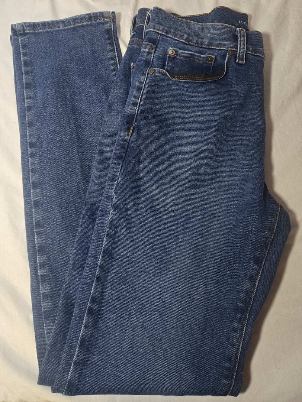 Mott & Bow Slim Straight Men's Jeans in Medium Blue